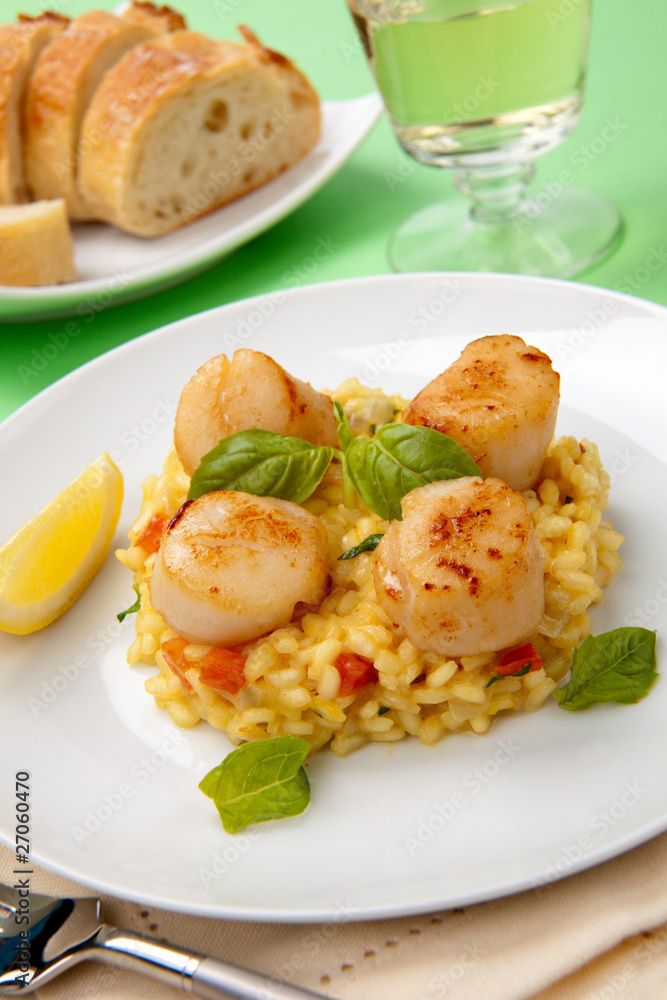 Scallops Risotto Scallops Risotto