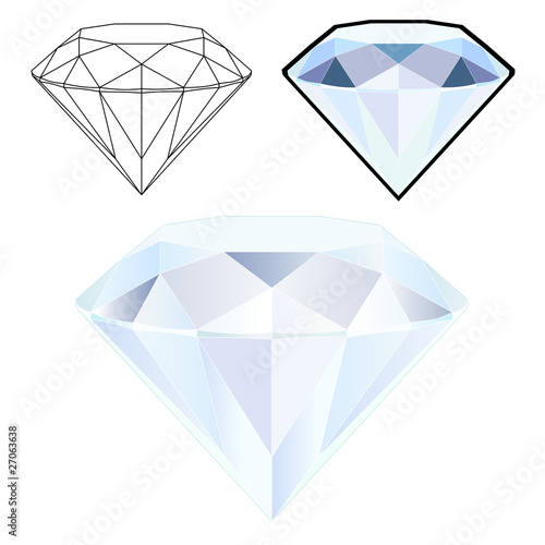 Trois aspect du diamant