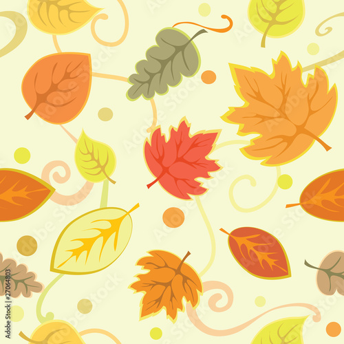 Autumn seamless background