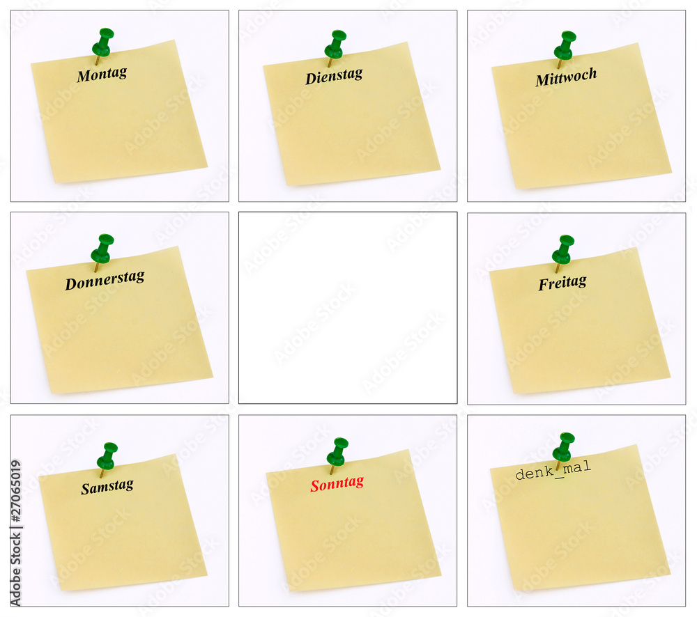 Kalender Wochenübersicht Stock-Foto | Adobe Stock