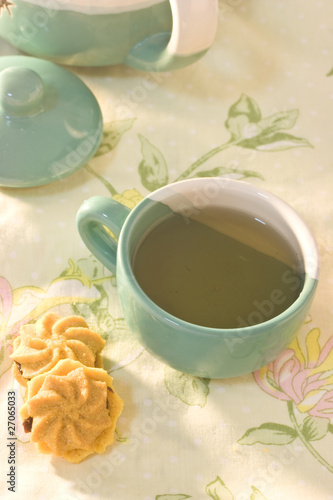 Cookie and tea