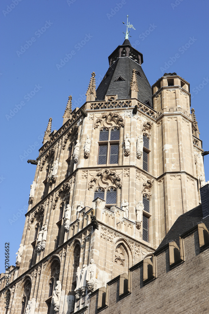 Fototapeta premium historisches rathaus köln,rathausturm