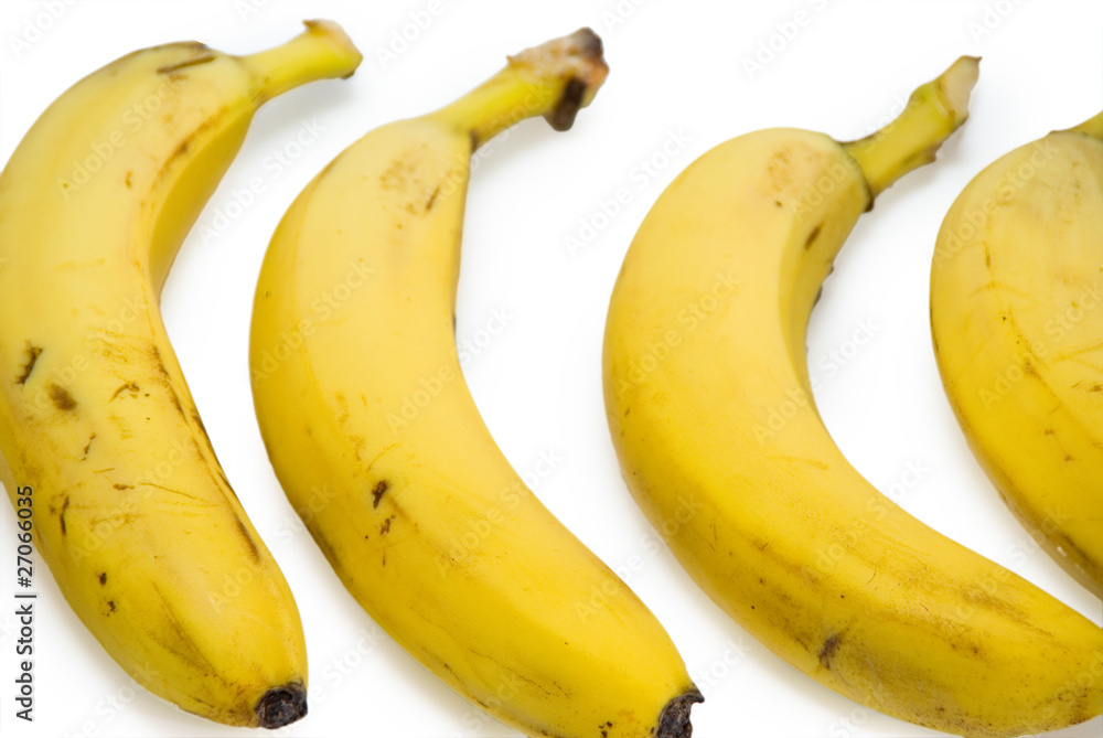 Banana group isolated on the white background Banana group isolated on the white background
