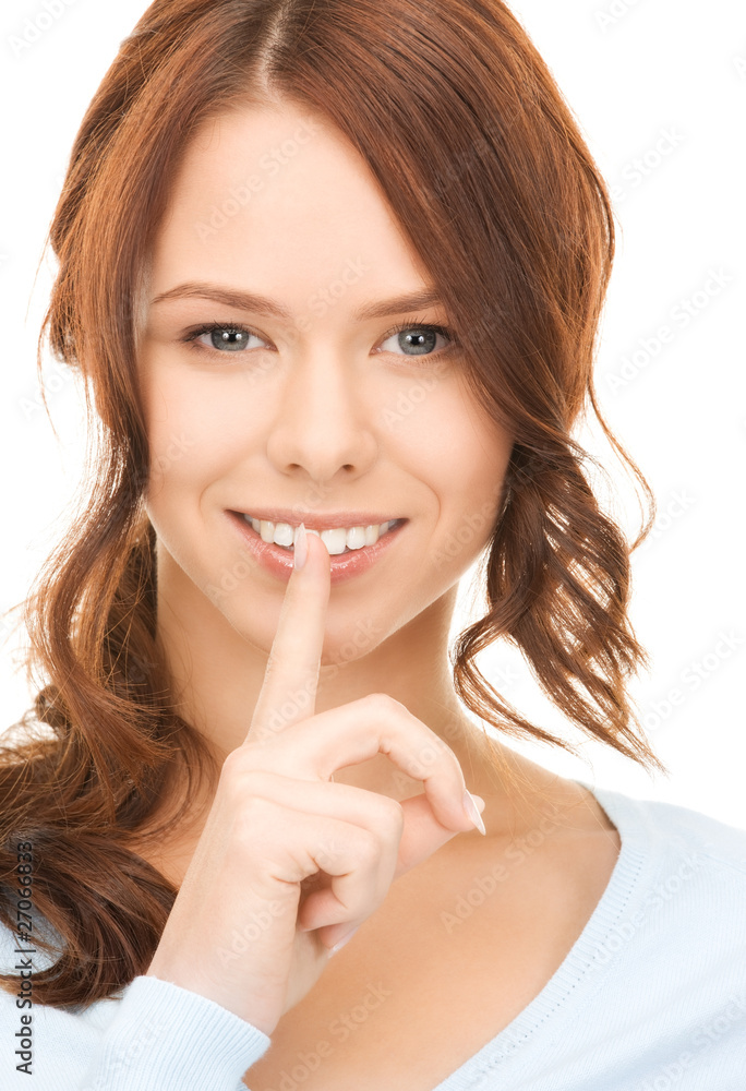 finger on lips finger on lips