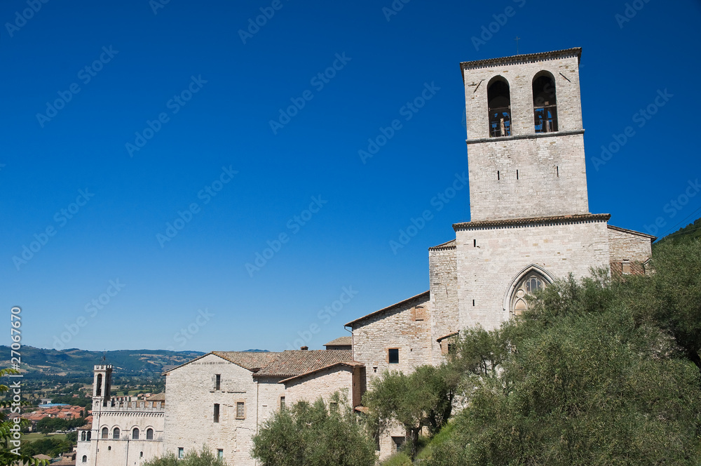 Panoramic view of Gubbio. Umbria.
