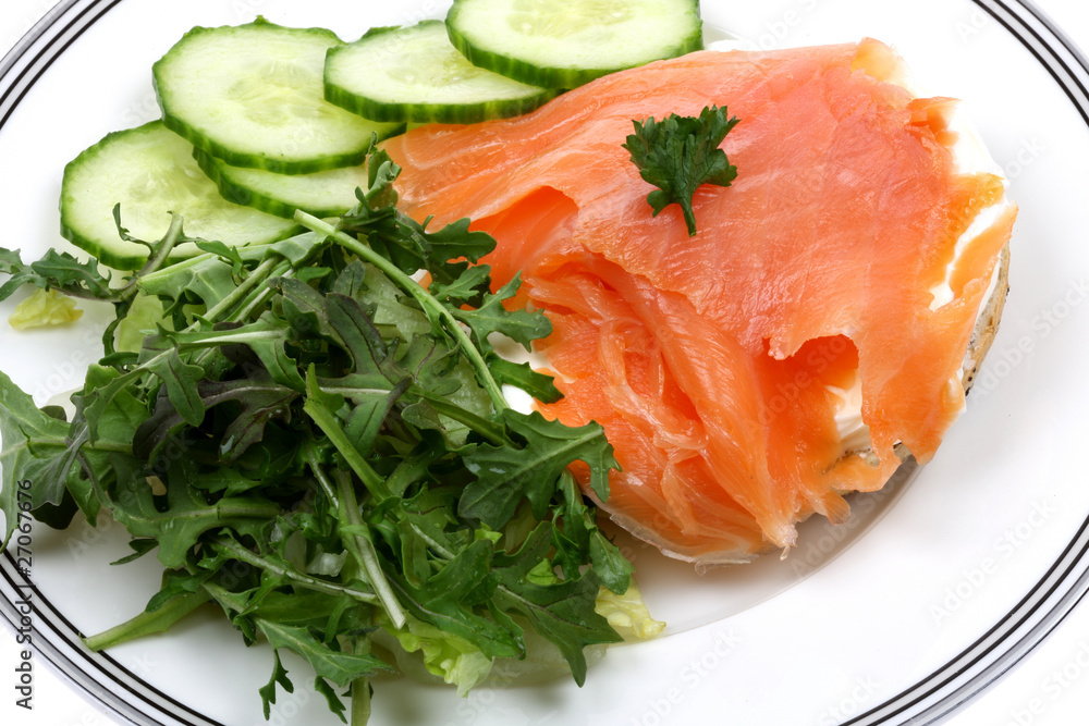 Smoked Salad Bagel Smoked Salad Bagel