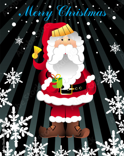 Christmas illustration with Santa