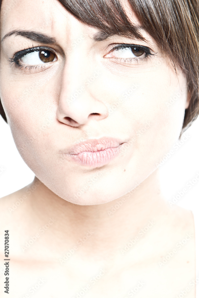 skeptische frau skeptische frau