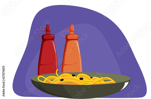 food in a pan