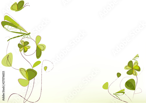 papillon et libellules