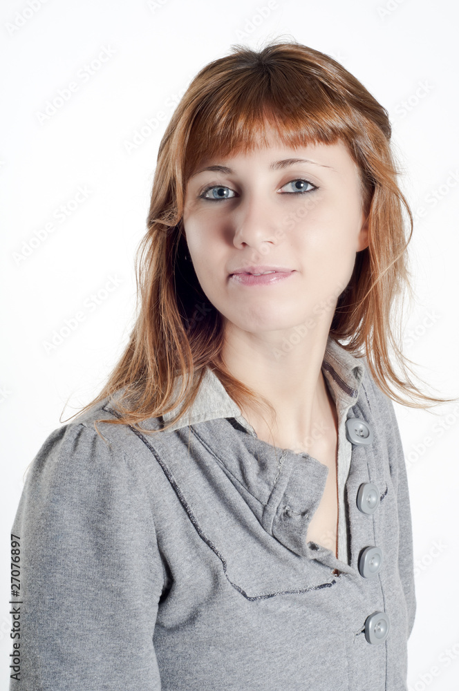 portrait of blonde girl