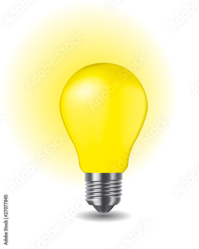 shiny classic light bulb