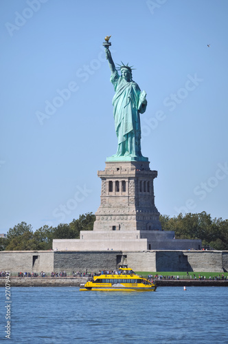 Statue of Liberty & Blue Sky.