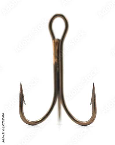 Fishhook, symbol of temptation or addiction.