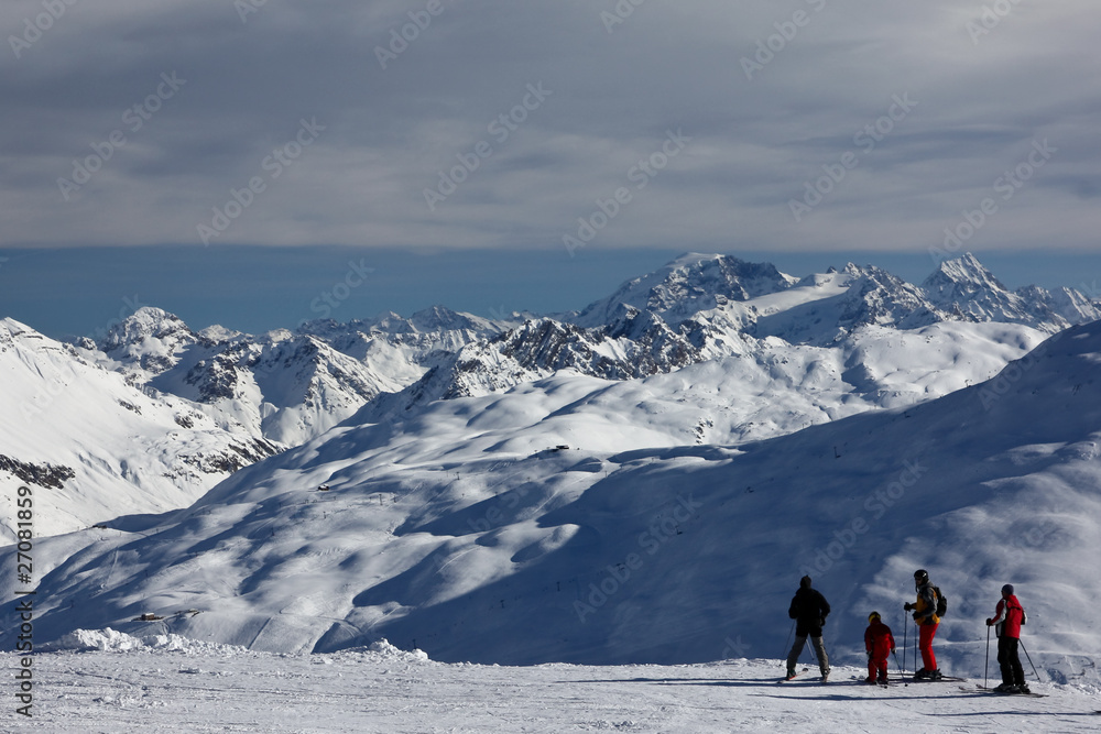 Alpy - narciarze
