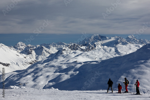 Alpy - narciarze