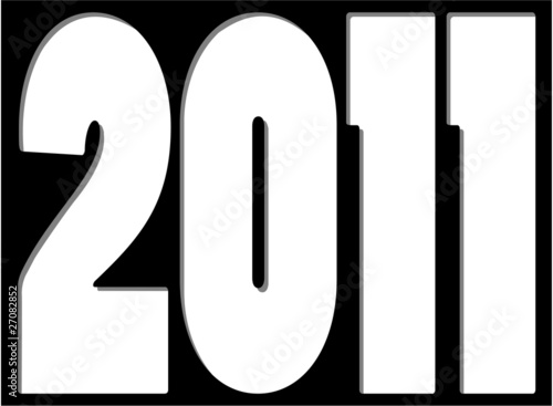 Put Your picture behind the 2011 stencil vector