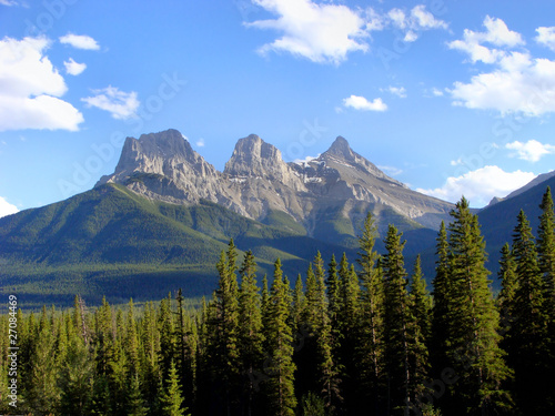 Three Sisters peaks near Canmore, Alberta © Jenifoto