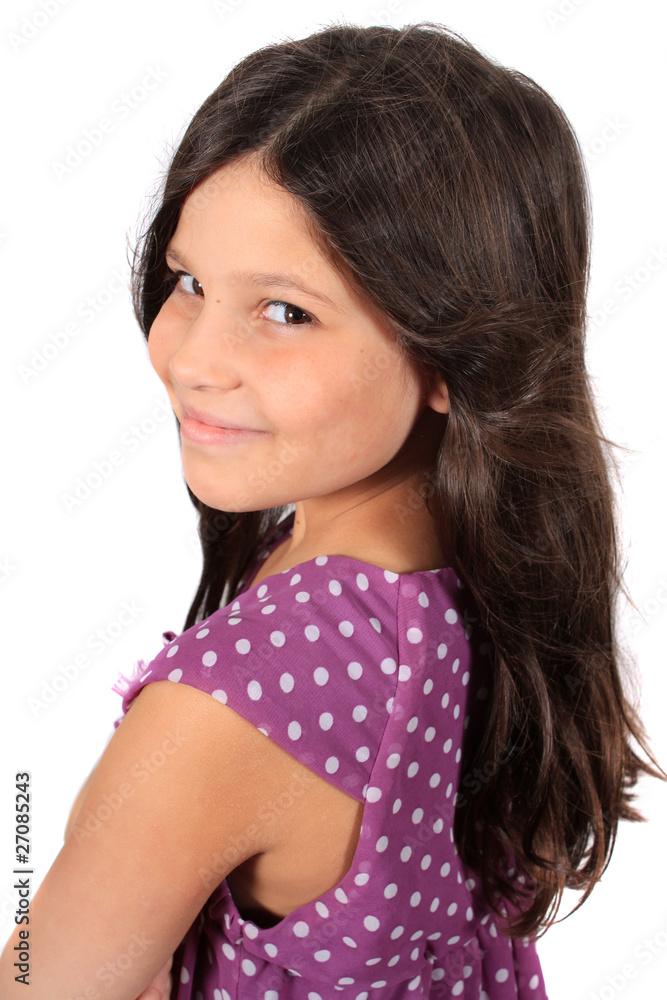 Pretty eight year old girl