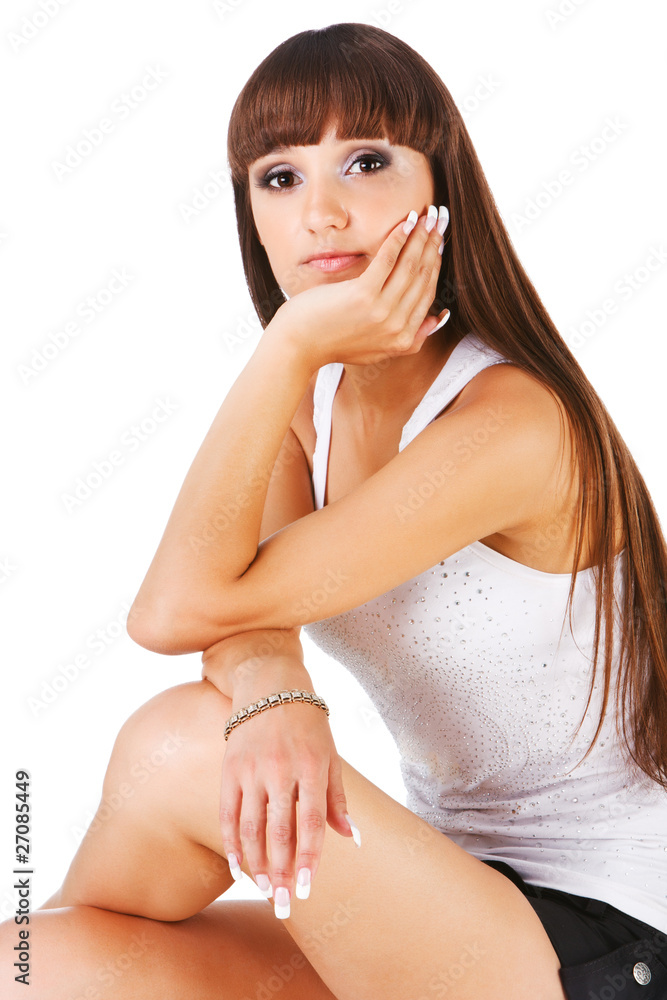 Obraz premium Beautiful adorable young girl