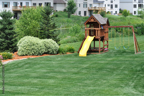 Φωτογραφία Back Yard Wooden Swing Set