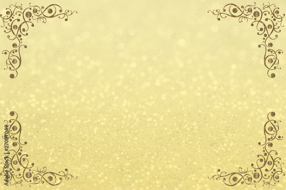 Wedding decorative background with gold wedding rings Wedding invitation  template Stock Photo  Alamy