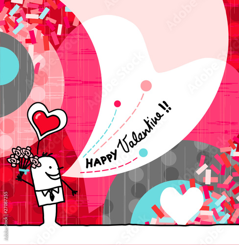 Cartoon & Greeting card - Valentine