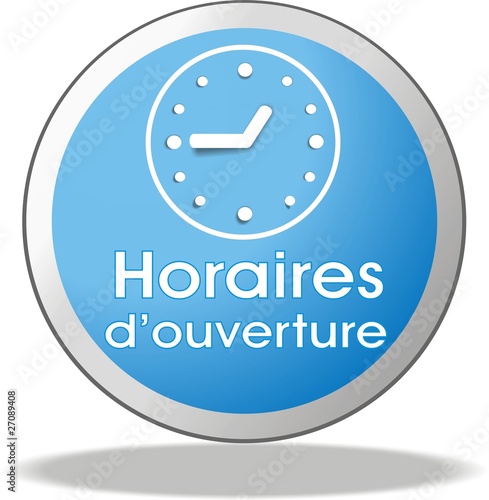 bouton horaires d'ouverture