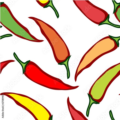 Seamless pepper pattern