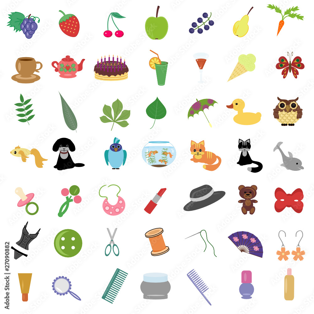 set with many different objects set with many different objects