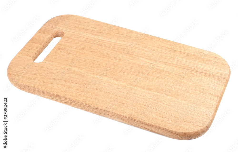 Wooden cutting board isolated on white background Wooden cutting board isolated on white background