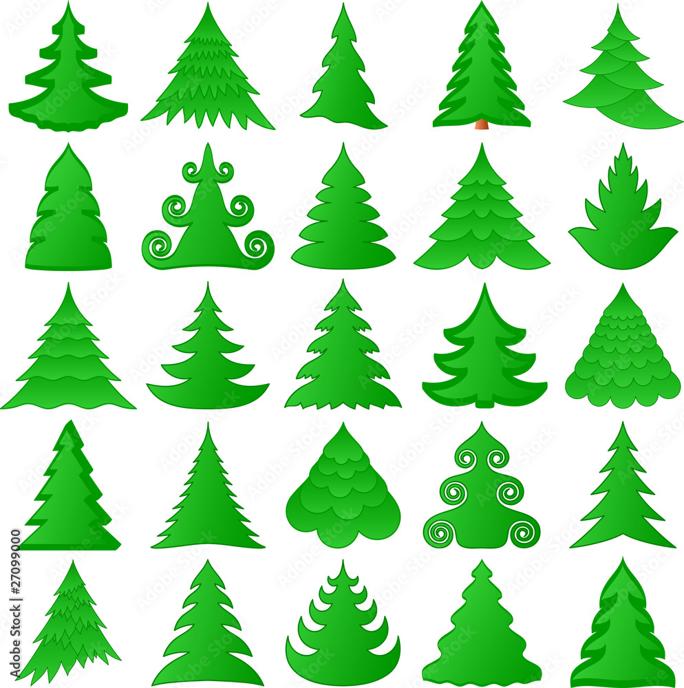 Christmas trees collection Christmas trees collection