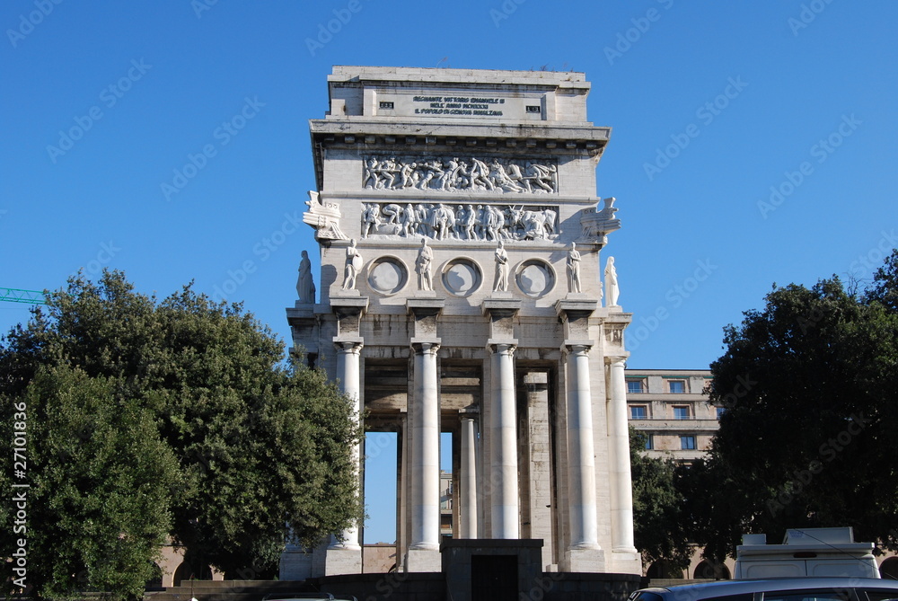 Fototapeta premium Genova, Monumento ai Caduti