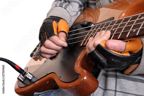 Obraz na płótnie Hands of a rock musician w salonie