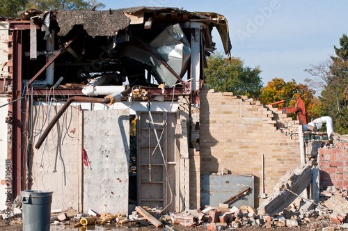 Wallpaper Mural Demolition of an Old HIgh School Building Torontodigital.ca