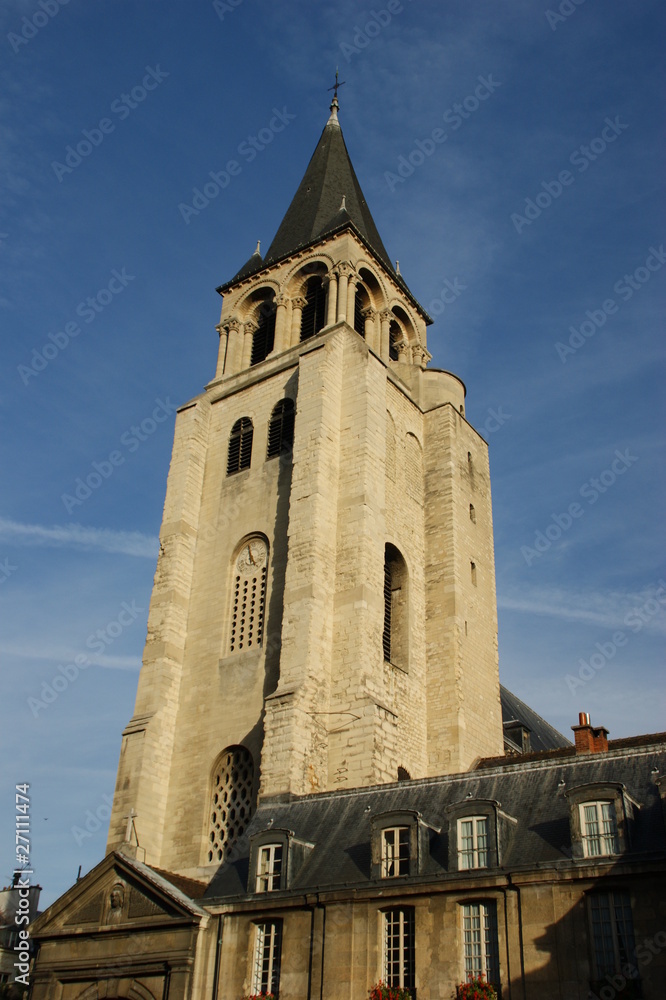 Clocher de l'église de Saint Germain des Près - Paris