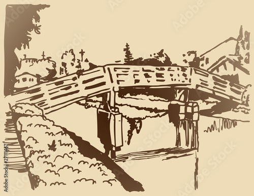 Canal Bridge Sketch