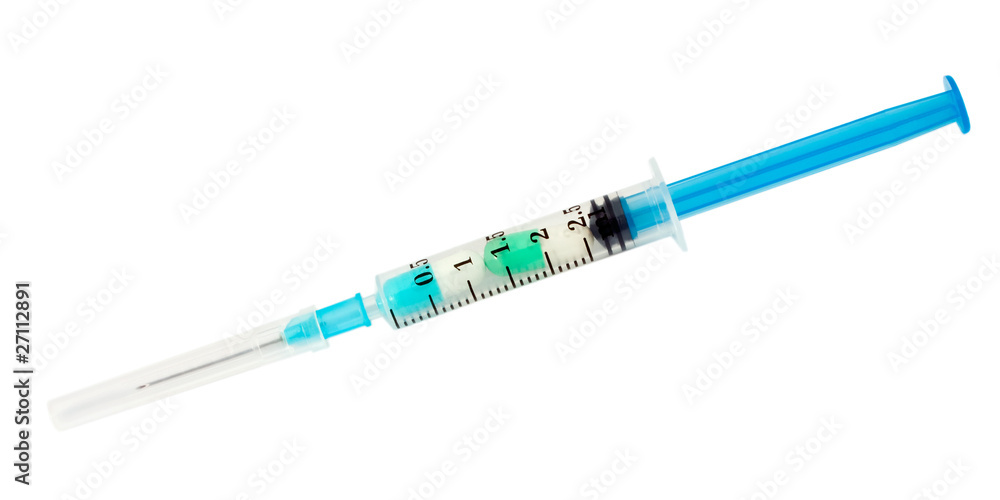 Fototapeta premium Syringe with capsules