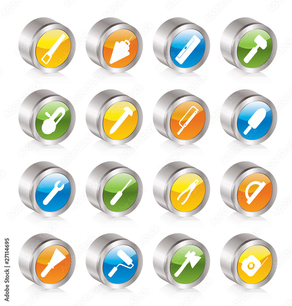 Construction and Building Tools icons - Vector Icon Set Construction and Building Tools icons - Vector Icon Set