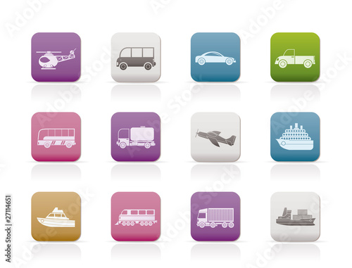 Travel and transportation icons - vector icon set © Stoyan Haytov