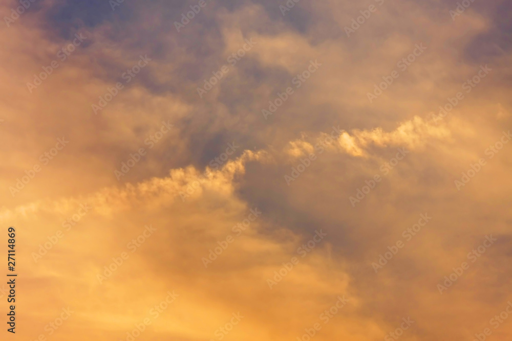 Background of colourful sky.