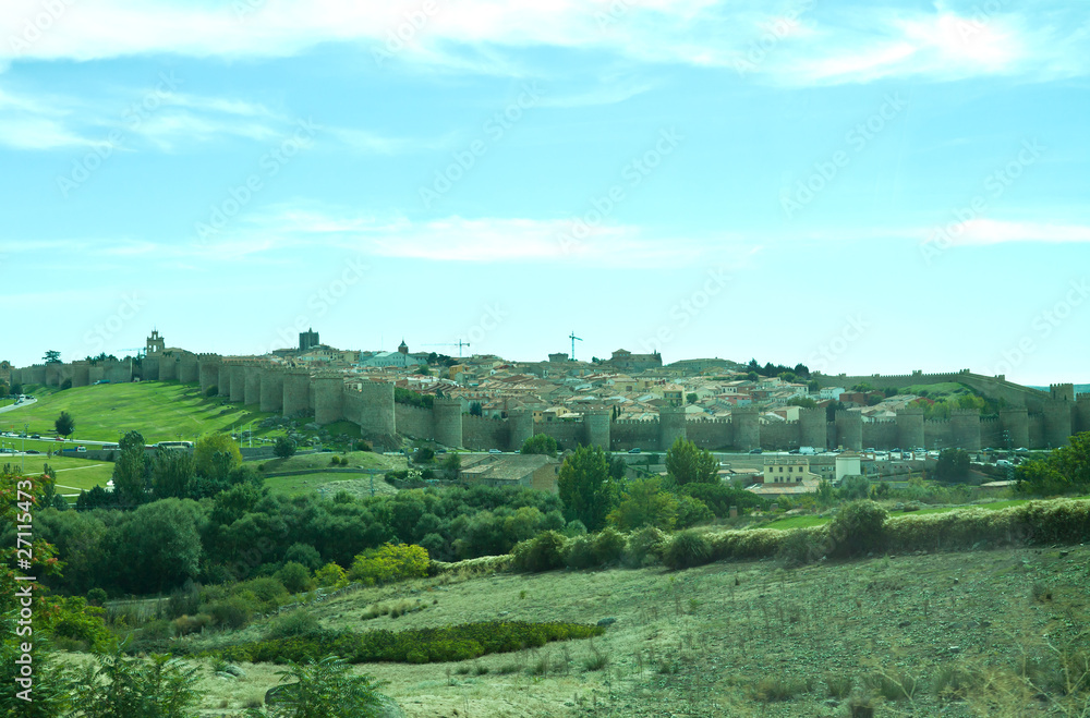 Medieval city Avila near Madird