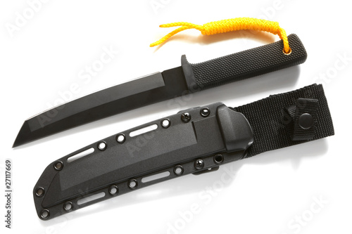 Quadro em tela Tanto knife with sheath