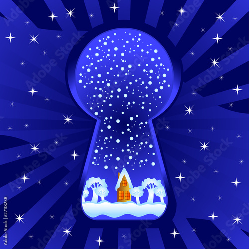 keyhole (winter abstraction)