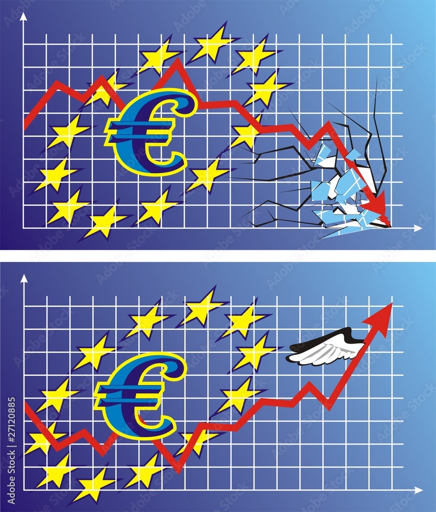 kursy walut - euro - obrazy, fototapety, plakaty 