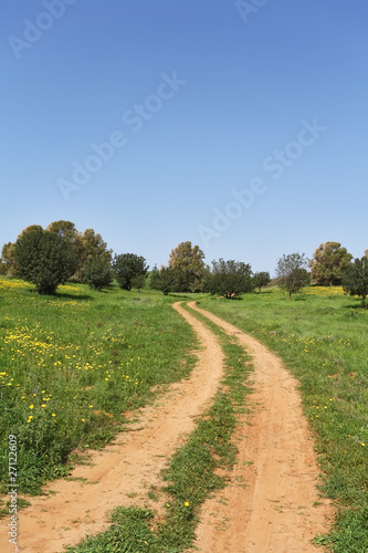 March, the rural dirt road