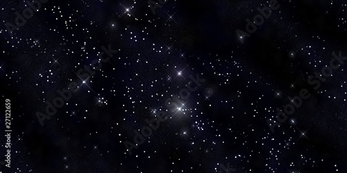 Starry space cluster