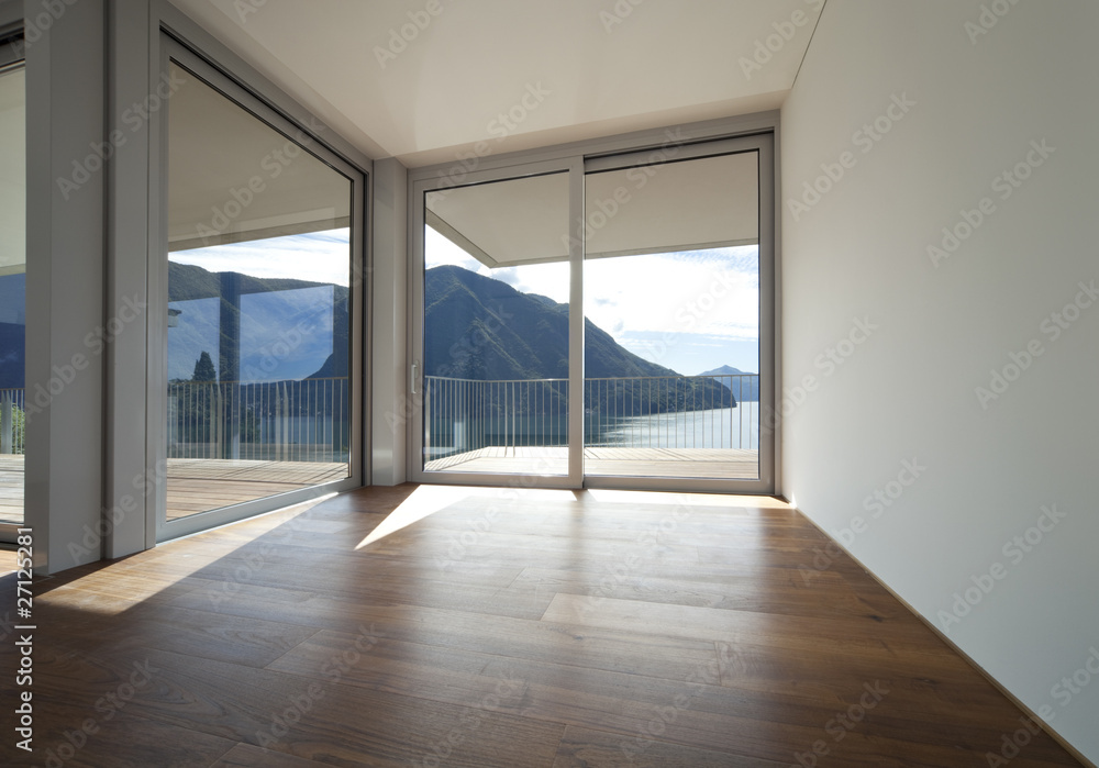 interno di appartamento vuoto con vista da sogno interno di appartamento vuoto con vista da sogno