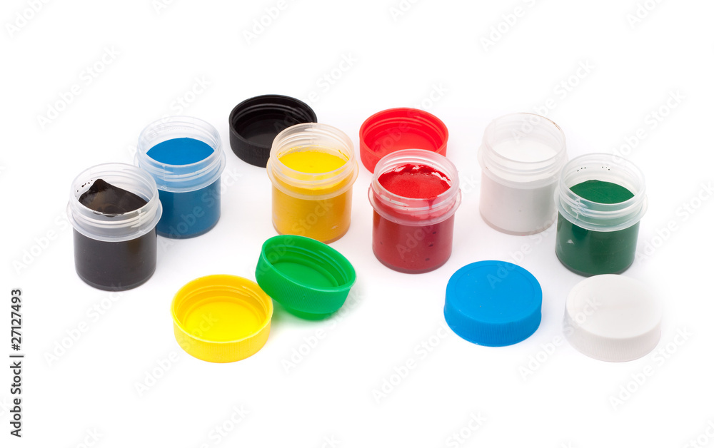 Paints with a paintbrush Paints with a paintbrush