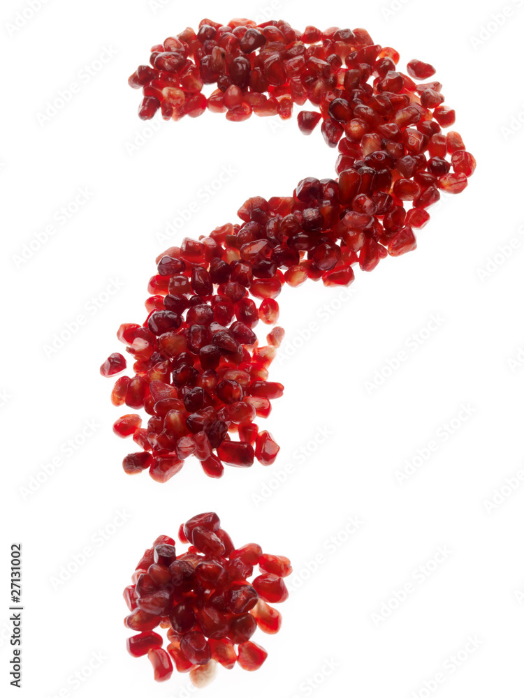 Pommegranate Seed Question Mark Pommegranate Seed Question Mark